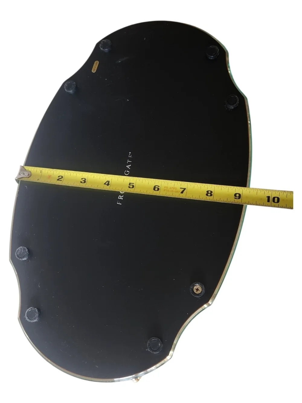 Vanity Mirror Tray with Brass Accents Regency Hollywood Style. Frontgate 15 X 9